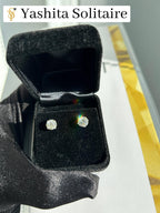 2 CTW IGI certified E VS1 Lab-Grown Diamond Stud Earrings 14K White Gold