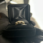 3 Stone Radiant Cut Diamond Ring | 14k Yellow Gold | 3.4g