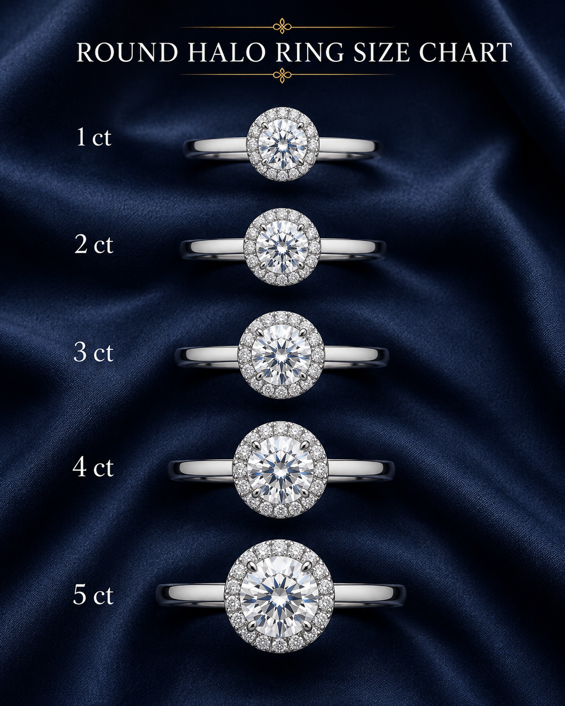 Halo Round Engagement Ring