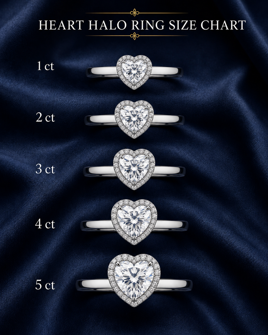 Halo Heart Engagement Ring